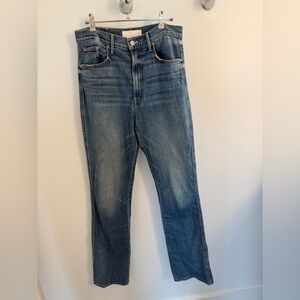 MOTHER Women's High Waisted Smokin’ Double Heel denim